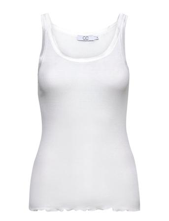 Cc Heart Faith Silk Camisole Top Ærmeløs Top Hvid Coster Copenhagen