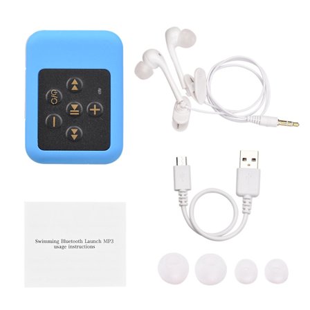 Vanntett Ipx8 Clip Mp3 Music Player Bt Undervanns Personlig Stereo Sound 8gb/16gb/32gb For Svømming Dykking Surfing Sykling Sport 3.5mm Hodetelefoner