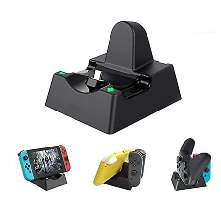 3-i-1 Ladestasjon Kompatibel Med Switch/oled Joycons, Laderstasjon For Pro Controller