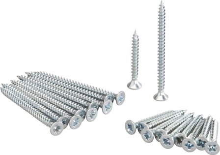 Elfa 471496 Beslag skrue Galvaniseret, 20-pak, Garderobeindretning