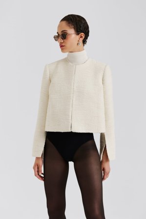 Malina - Ruthie boucle blazer - M - Vanilla