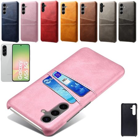 Samsung Galaxy A56 cover 2 kort rum rosa -