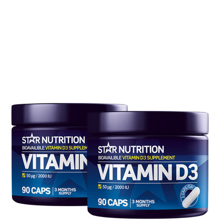 2 x Vitamin D3 90 kapslar