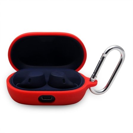 Jabra Elite 7 Active silikonfodral med nyckelring - Röd