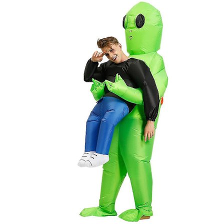 Grøn Alien Bär Menneske Kostume Oppustelig Sjov Oppustelig Dragt Cosplay Til Fest