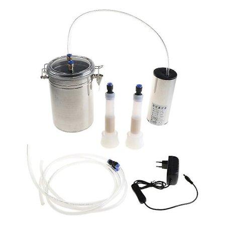 /NN/Kestävä 2L Sähköinen Sykkivä Lypsykone Ruostumattomasta Teräksestä Säädettävällä Imuvoimalla Vuohi Lammas Maitokaukalo Maatila EU Cattle-X76-