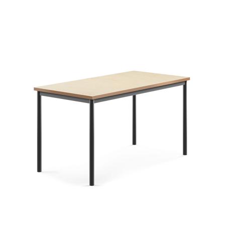 Tisch SONITUS, 1400x700x720 mm, Linoleum beige, anthrazit