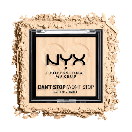 NYX Professional Makeup Can’t Stop Won’t Mattifying Powder Puder Unisex Beige 6 G