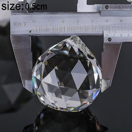 Klar glas kristallkula prisma Feng Shui lampa hängande dropp krona del (50mm)