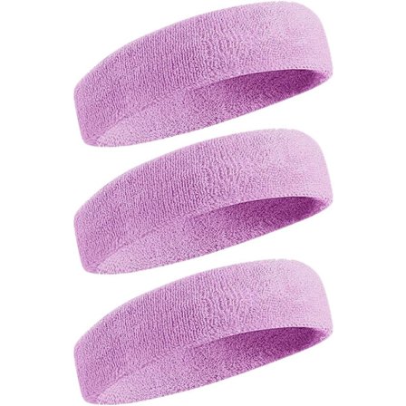 Unisex Sport Pannband som transporterar bort svett - Fukttransporterande Bomullshandduk Rosa