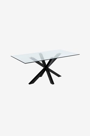 Kave Home - Spisebord Argo, 100 x 200 cm - Transparent - Spiseborde - Fra Homeroom