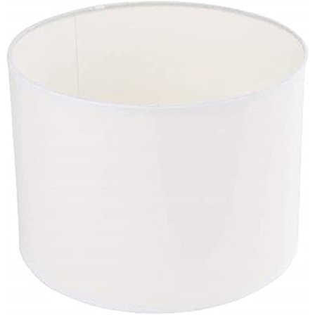 Vit rund lampskärm för lampor, 26cm x 19cm
