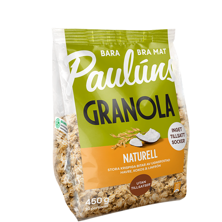 Paulúns Granola Naturell 450 g