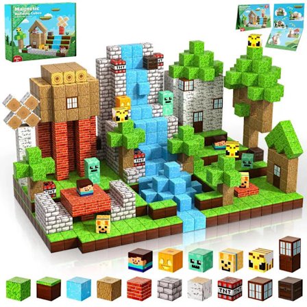 100 magnetiske byggeklosser - leketøysgave til barn