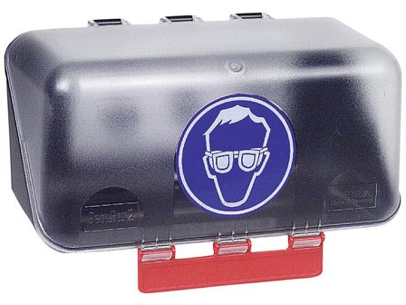 GEBRA Förvaringsbox för skyddsglasögon - Lyreco - Skyddsutrustning - Ögonskydd - Tillbehör ögonskydd