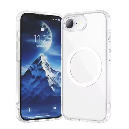 iPhone 16E Cover Transparent - MagSafe - Fuldstændig stødsikker beskyttelse