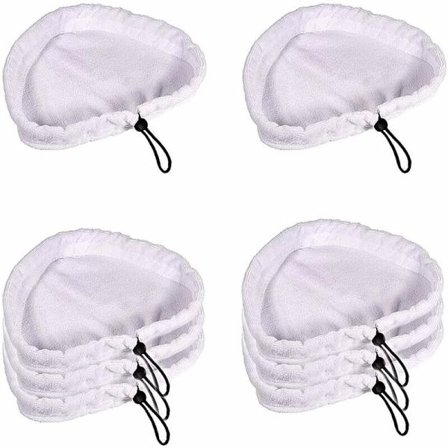 Steam Mop 8 stk mikrofiberklut mikrofiber damprengjøringsputer vaskbare mopp reservedeler_jar