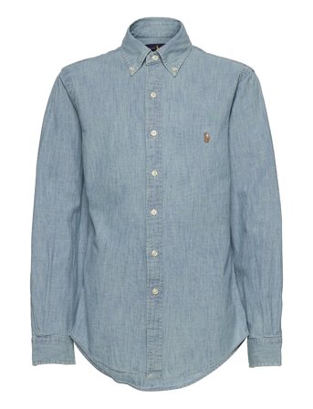 Polo Ralph Lauren Slim Fit Chambray Shirt - Blue - XS