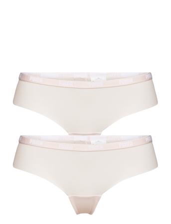 Puma Women Microfiber Brazilian 2P Lingerie Panties Brazilian Panties Lyserød PUMA