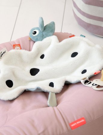 Done by Deer Comfort Blanket Happy Clouds Blue - Blue - 33X37X3CM