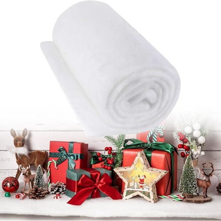 Konstgjorda snötäcken för jul, (90 x 240 cm) Julsnötäcke, Julsnötäcksrulle