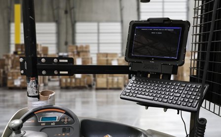 GAMBER-JOHNSON Forklift Low Profile Tablet Keyboard Bracket monteringskomponent - lav profil - for nettbrett/tastatur - svart