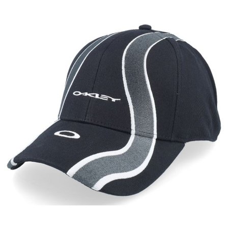 Oakley - Svart flexfit Keps - Wave Cap Blackout Flexfit @ Hatstore