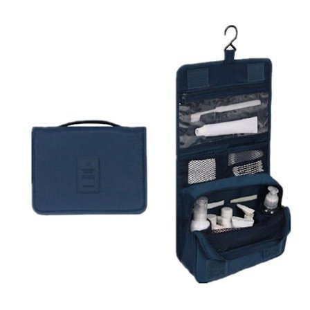 Hengende toalettveske | Foldbar toalettveske for reise med håndtak | Multifunksjonell toalettveske, plassbesparende kosmetikkveske, vaskeveske, 