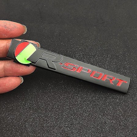 3d Metal R Sport Emblem Auton etusäleikkö logo Takalasin lokasuojan tarramerkki Jaguar R Xj F Pace Xe Xf R Sport Tarratarvikkeet