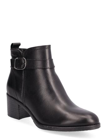Woms Boots Shoes Boots Ankle Boots Ankle Boot - Heel Musta Tamaris