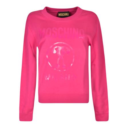 Moschino, Sweatshirts Różowy, Kobieta, Rozmiar: S
