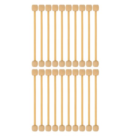 20 st Mini Träväv Hängande Stänger DIY Bambu Trä Mini Väggbonad Pol Träpinnar för Hantverk