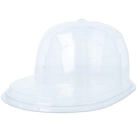 Hatstore - Vit flatcap Tillbehör - Transparent Flat Brim Hat Box @ Hatstore