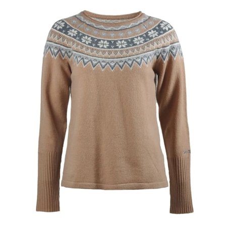 Skhoop Women ́s Scandinavian Sweater Women long-sleeved sweaters Beige S