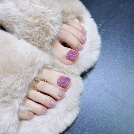 Falske tånegle fransk 7 7