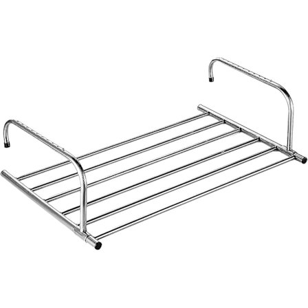 Innendørs Klesstativ, 10 Nivåer Justerbar Balkong Kles tørker, Rustfritt Stål Utvidbare Håndkle Stativ For Hjem Forbruksvarer Med 360 Graders Rotasjon