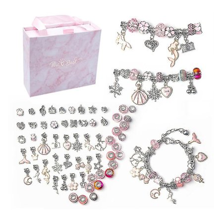 Helmi-rannekorun valmistussarja DIY-käsityökoruja lahjapaketti yhteensopiva lasten tyttöjen teinien kanssa