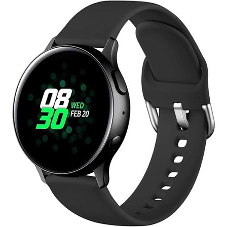 Vandtæt Silikone Sportsrem Kompatibel med Samsung Galaxy Watch Active/Active 2 40mm, 44mm, 20mm, Galaxy Watch 7/6/5/4 40mm 44mm