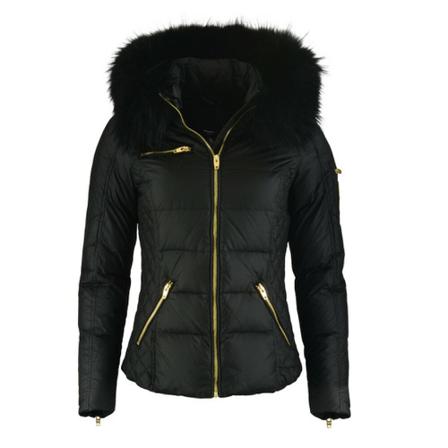 Rockandblue Rock and Blue Rita sort vinterjakke med sort pels dame-38 Sort, Dame
