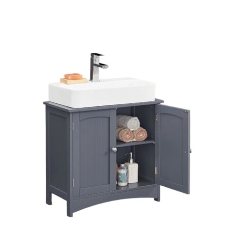 Rootz Sink Cabinet - Vanity Unit - Base Cabinet - MDF Holdbar opbevaring - 60x30x60cm