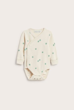 Kappahl | Langermet ribbestrikket body | Beige