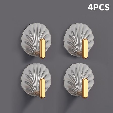 Läpinäkyvät pyyhekoukut Shell Style seinäkoukku keittiön kylpyyn