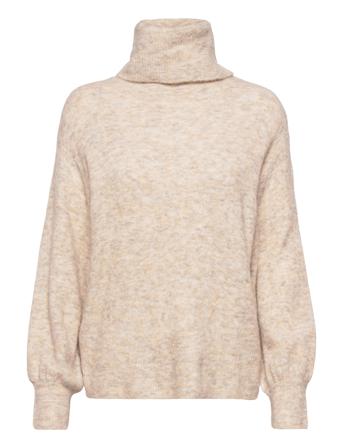 Crmerle Knit Rollneck Høyhalset Pologenser Beige Cream