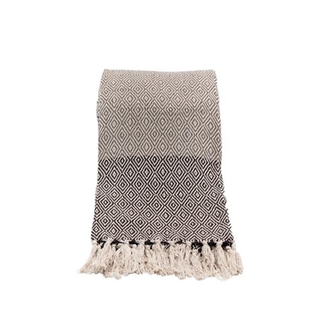 Dekorativt tæppe, 130x170 cm, bomulds-polyesterblanding