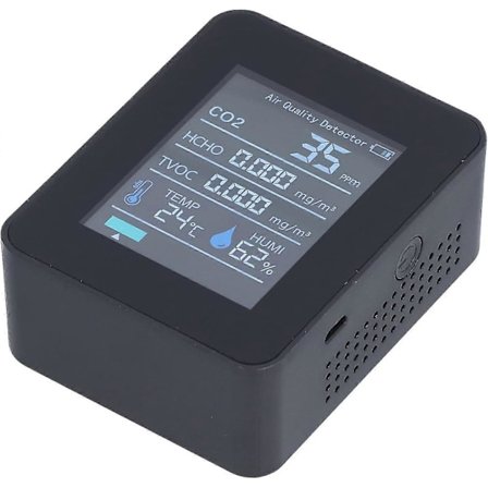 Home Mold Test Kit, Homeenilmaisin Reaaliaikainen lämpötilan ja kosteuden näyttö makuuhuoneeseen kotiin (musta)