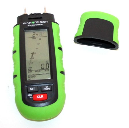 Elma DT125 Fuktmätare med batteri, för trä, div. byggnadsmaterial, samt rel. luftfuktighet, Elinstrument