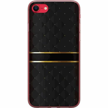 Apple Iphone 7 Genomskinligt Skal Golden Stripes