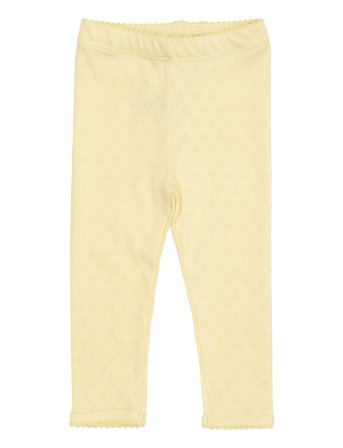 Copenhagen Colors Pointelle Heart Leggings - Yellow - 56