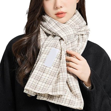 Vinterhalstørklæde, Varme Halstørklæder, Tilbehør til Koldt Vejr, Halstørklæder med Frynser