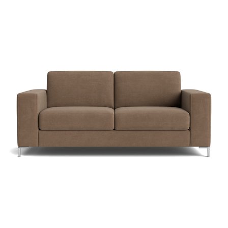 Pesaro 2.5 personers sofa - Wind Beige - 192x92x84cm - Komfortabel sofa med koldskum, fiber og nozag fjedre - Spånplade, krydsfiner og massivt træ